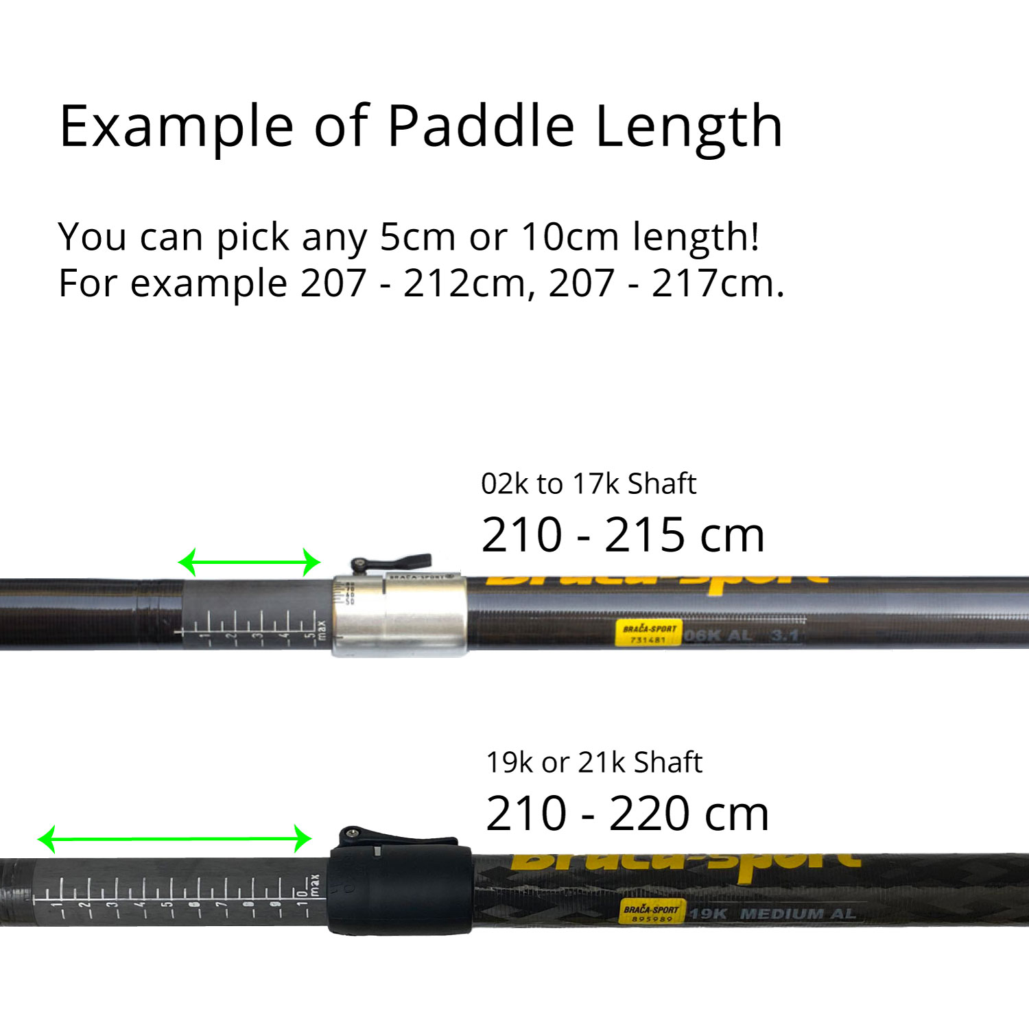 custom carbon shafts for kayak wing paddles