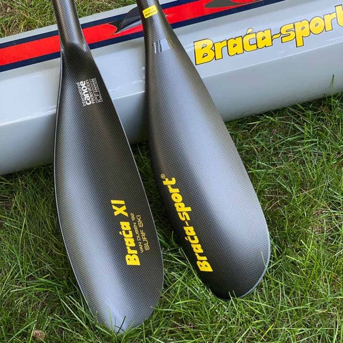Braca Matte Black Surfski Paddles FastPaddler®