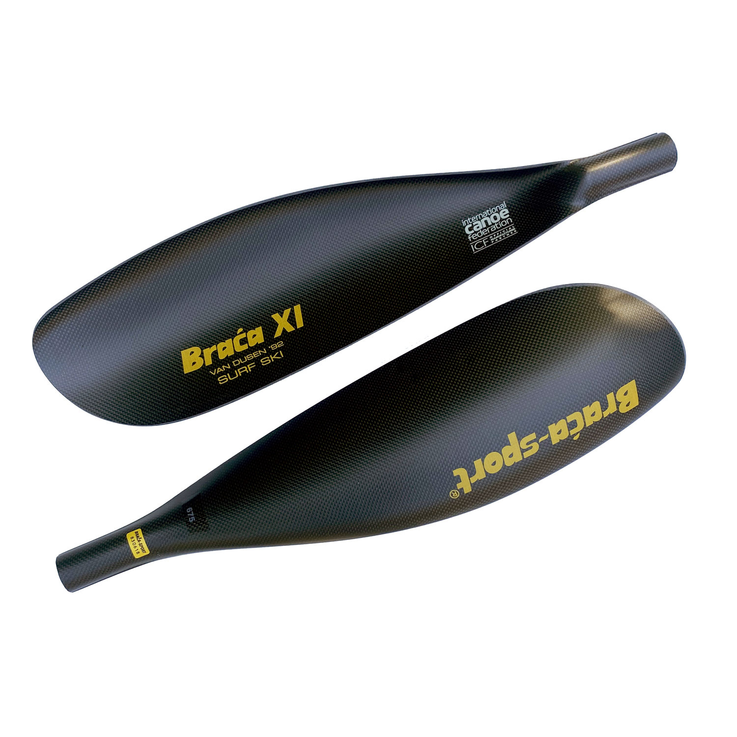 matte black surfski paddle